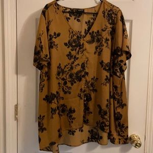 Torrid Size 4 Gold Floral top